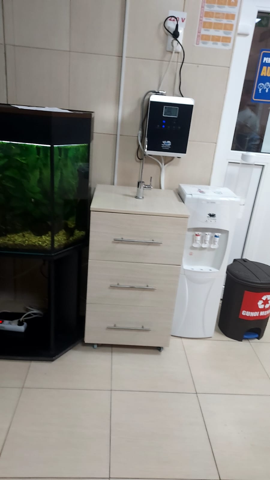 Detaliu aparat ionizator apă