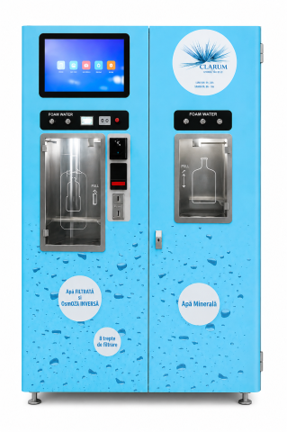 CLARUM RO-300A – Echipament Automat de Vânzare Apă Filtrată și Carbogazoasă